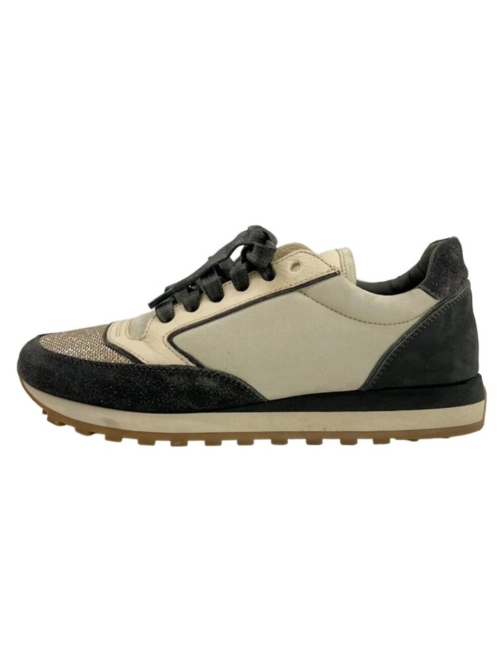 Brunello Cucinelli Sneakers Dark Gray Light Multi Leather